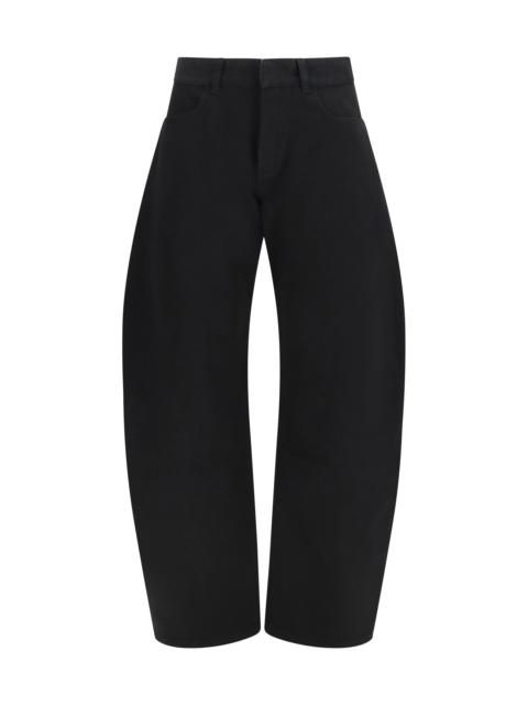 Alaïa Alaïa Low Rise Rounded Jeans Noir Women