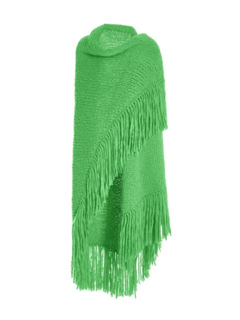 GABRIELA HEARST Lauren Knit Wrap in Fluorescent Green Welfat Cashmere
