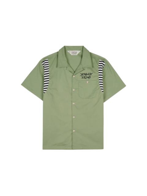 BRAIN DEAD Brain Dead Cobra Flocked Bowling Shirt Sprout