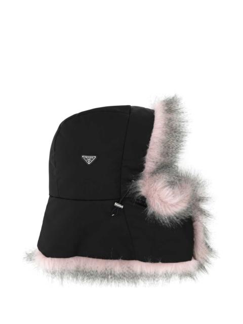 Prada Women Black Re-Nylon Hat
