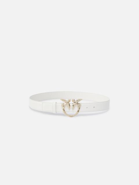 PINKO 3CM LEATHER BELT WITH BIRD BUCKLE PINKO GALLERIA.