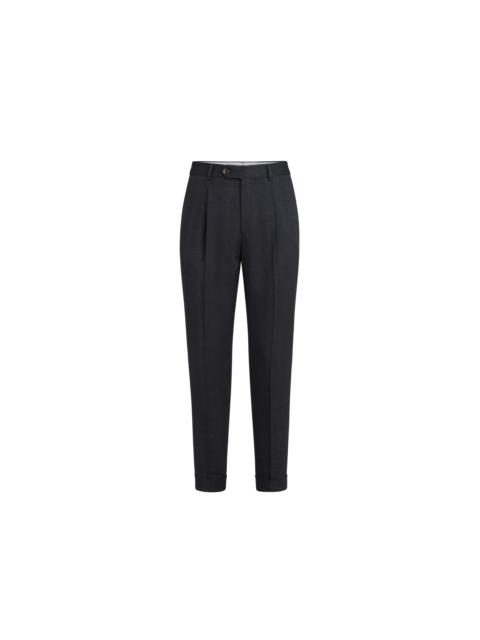 Brunello Cucinelli Brunello Cucinelli Chevron trousers in Anthracite at Nordstrom