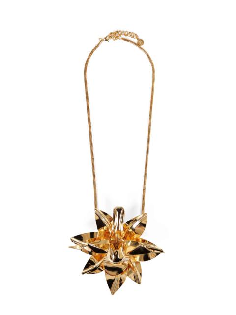 rabanne Rabanne Women Gold Metal Necklace With Oversized Flower
