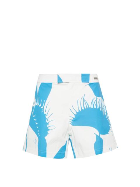 FERRAGAMO Venus-print swim shorts
