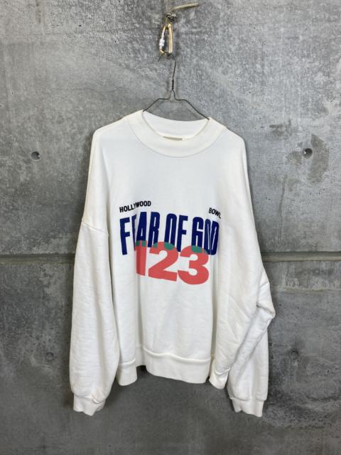 Other Designers Fear of God × RRR-123 - NWOT FEAR OF GOD X RRR-123 OVERSIZED HOLLYWOOD BOWL CREWNECK