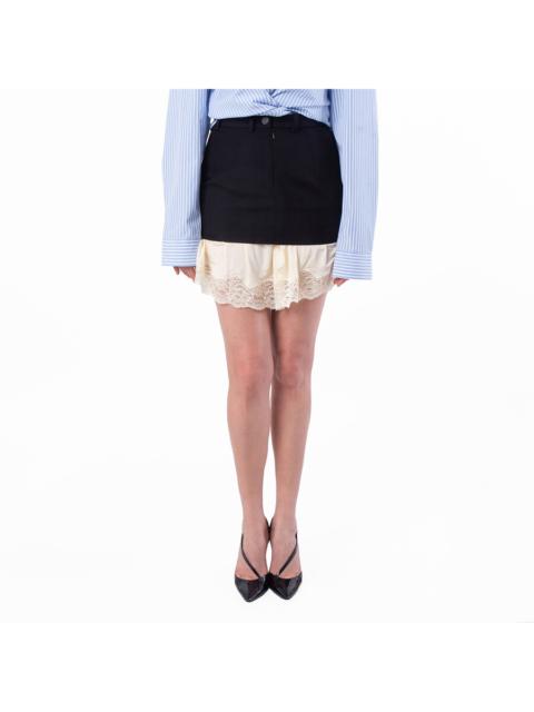 BALENCIAGA Balenciaga Lingerie Mini Tailored Wool Skirt