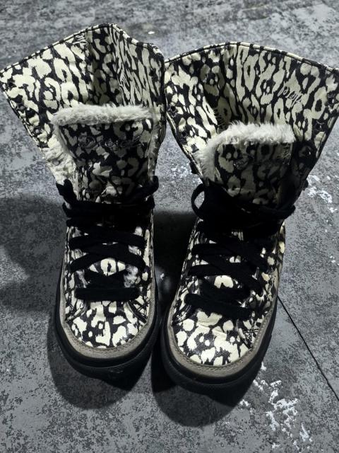 Diesel Diesel Expoflap y2k fur leather sneakers