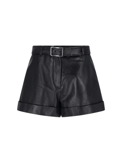 Sportmax LEATHER SHORTS