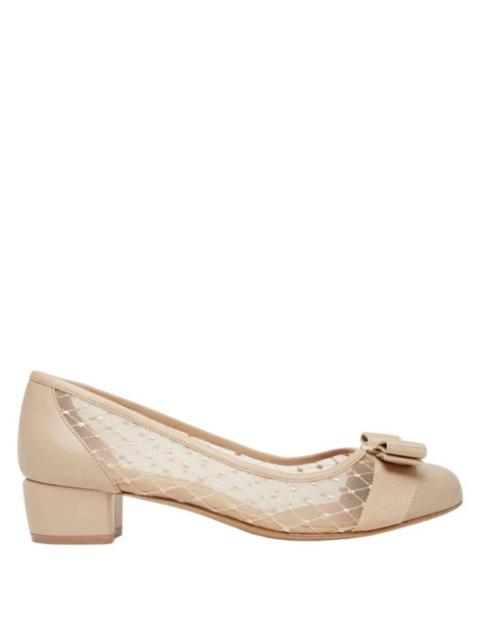 FERRAGAMO Ferragamo Vara Bow Mesh Pumps