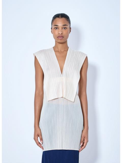 Pleats Please Issey Miyake Pleats Please Issey Miyake Women Sleeveless Pleated Tunic