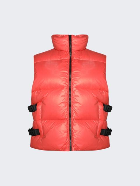 Givenchy Sleeveless Puffer Vest With Buckles Orange