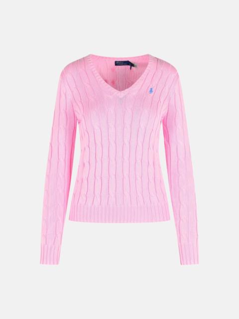 Polo Ralph Lauren 'KIMBERLY' PINK COTTON SWEATER