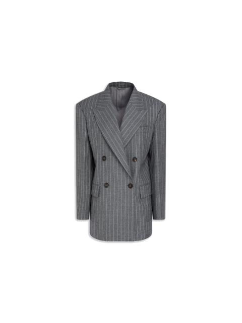 Brunello Cucinelli Brunello Cucinelli Pinstriped Wool Blazer Women