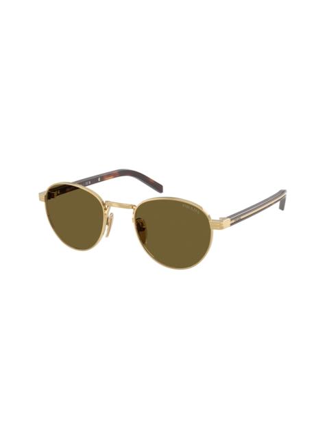 Prada Prada Brown Round Ladies Sunglasses PR B52S 5AK09Z 49
