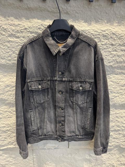 BALENCIAGA Balenciaga black back logo denim jacket