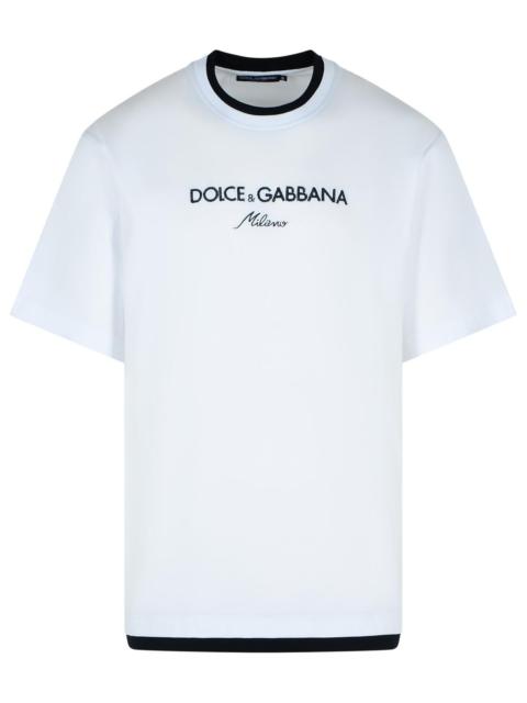 Dolce & Gabbana Dolce & Gabbana White Cotton T-Shirt Men