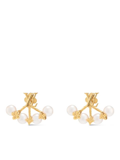 Louis Vuitton Minigram Pearls Earrings