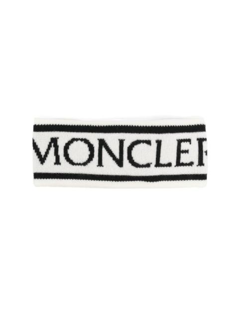 logo intarsia-knit headband