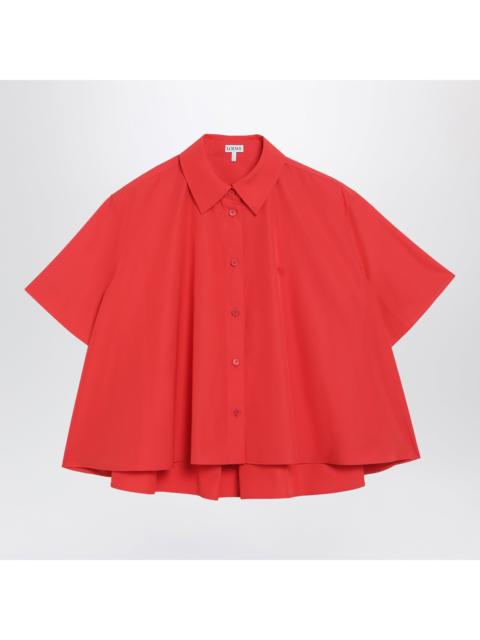 Loewe Loewe Red A-Line Cotton Shirt Women