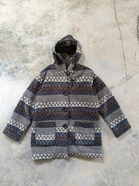 Other Designers Art - Vintage Abstract Knit Sweater Hoodie