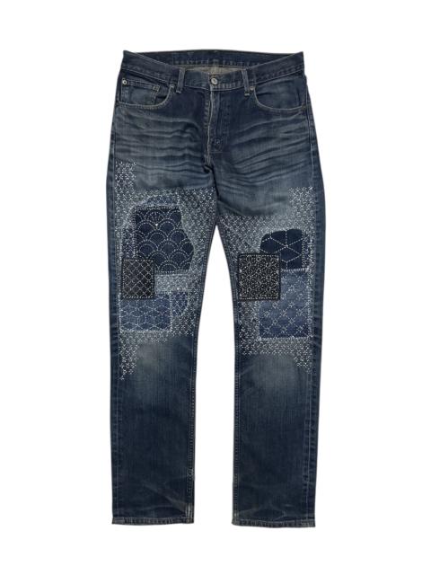 Levi's Sick🔥Levi’s Custom Sashiko distressed Jeans