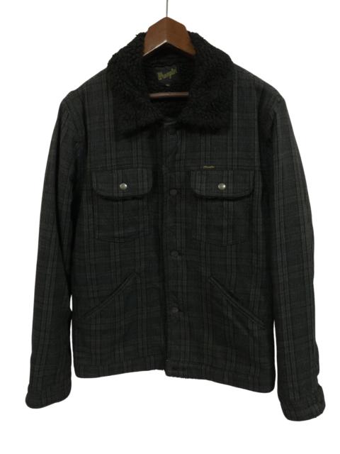 Other Designers Vintage - Wrangler Tartan Plaid Batting Boa Coat Jacket