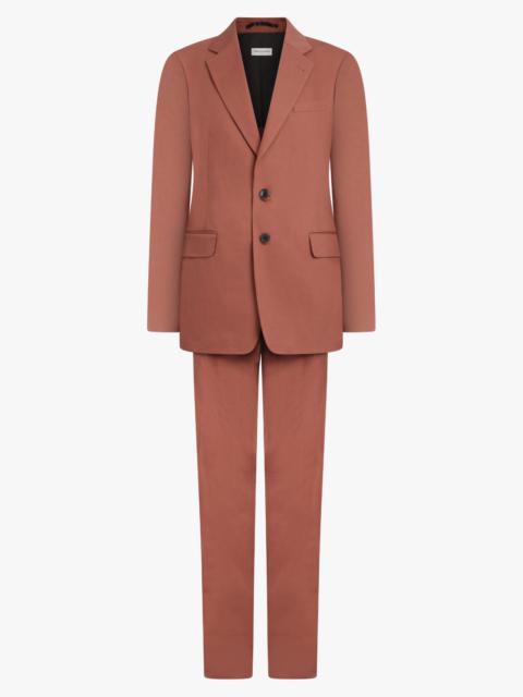 Dries Van Noten SINGLE BREASTED RELAXED SUIT JACKET X PANT | BRIQUE RED