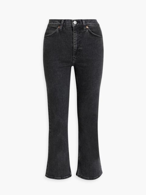 RE/DONE 70s cropped high-rise bootcut jeans