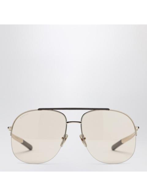 GUCCI Gucci Gold Navigator Sunglasses Women