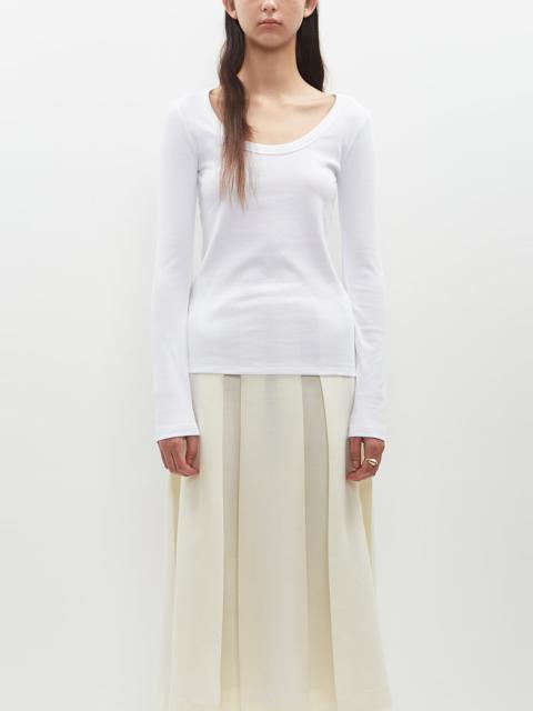 TOTEME Classic Rib Top — White