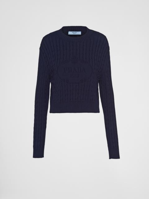 Prada Cotton crew-neck sweater