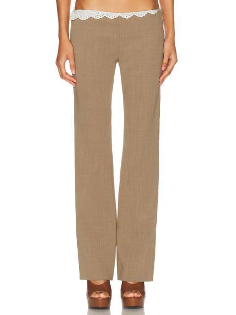 MAGDA BUTRYM Scallop Waist Trouser