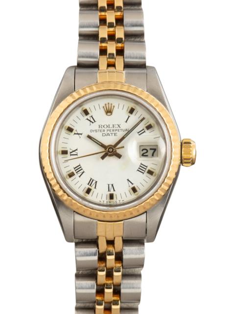 ROLEX Pre-owned Rolex Ladies Datejust 69173 White Dial