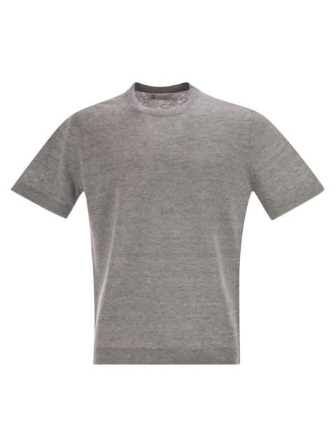 Brunello Cucinelli Brunello Cucinelli Men Linen And Cotton Crew Neck T-Shirt