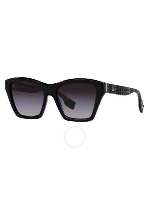 Burberry Burberry Arden Grey Gradient Butterfly Ladies Sunglasses BE4391 30018G 54