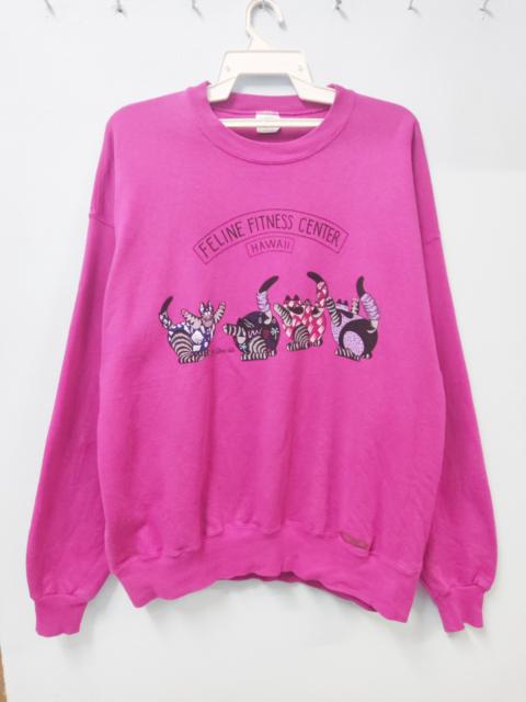 Other Designers Vintage 90's Crazy Shirts Hawaii B.Kliban Pink Sweatshirt