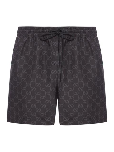 GUCCI Gucci Men Gg Print Nylon Swimsuit