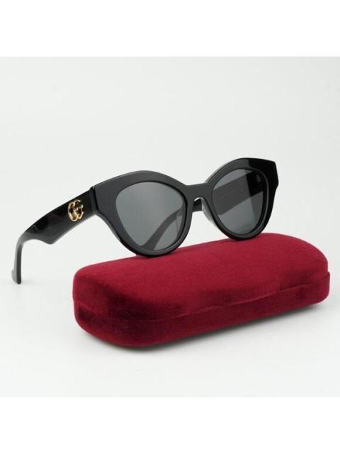 GUCCI NEW Gucci GG0957S 002 Black Grey Unisex Oval Sunglasses GG 0957S