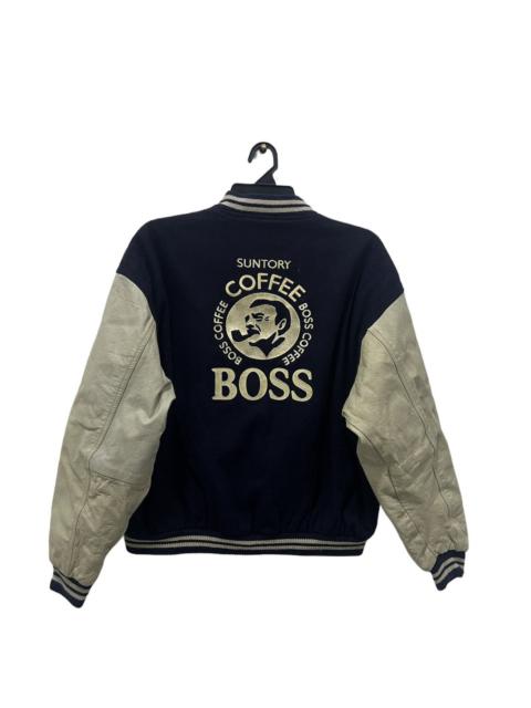 Other Designers VINTAGE SUNTORY COFFE BOSS ORIGINAL DEDIGN VARSITY JACKET