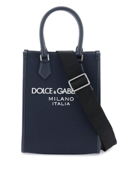 Dolce & Gabbana Small Nylon Tote Bag With Logo