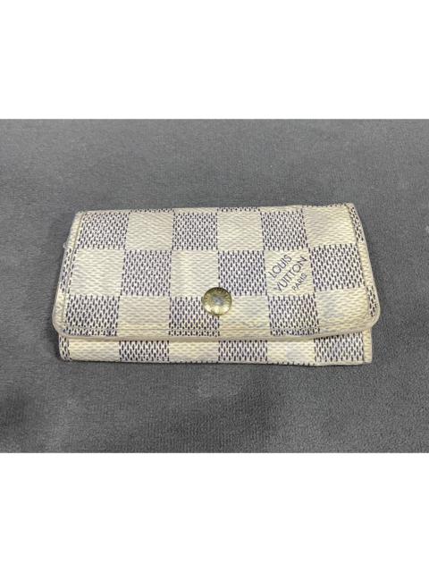 Authentic LOUIS VUITTON Damier Azur Multicles 4 Key Case