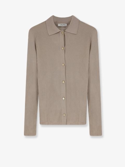 'S Max Mara 'S Max Mara Smmlimone Virgin Wool Cardigan Beige
