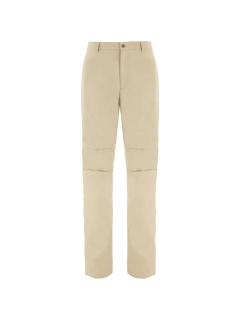 FERRAGAMO Ferragamo Logo-Patch Cotton Cropped Trousers