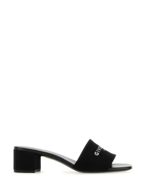 Givenchy Woman Black Canvas 4G Mules