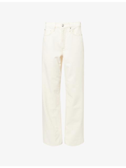 rag & bone The Shea Straight-Leg Mid-Rirse Jeans