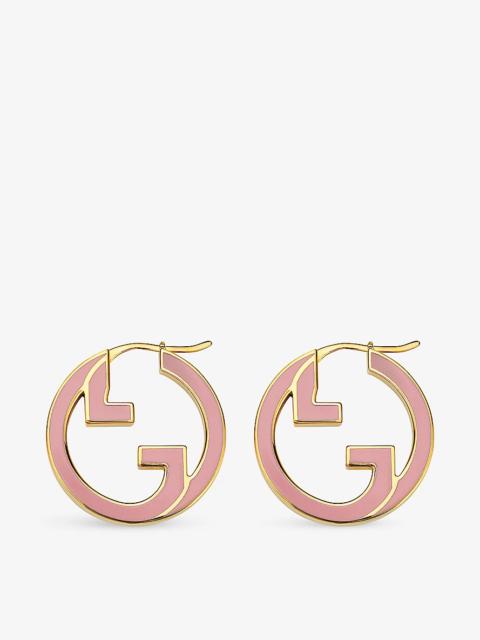 Blondie interlocking-G gold-toned metal earrings