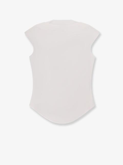 Alaïa Alaia Cap Cotton Blend T-Shirt