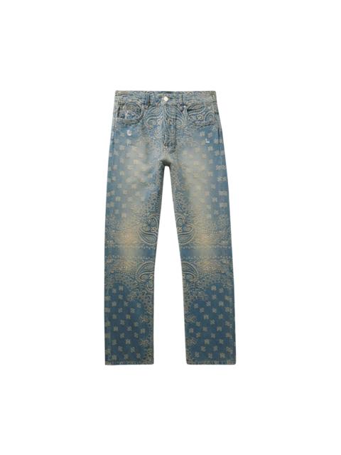 AMIRI Amiri Bandana Jacquard Straight Jean 'Indigo'