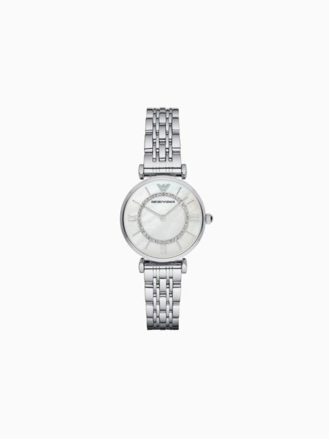EMPORIO ARMANI WOMEN'S TWO-HAND STAINLESS STEEL WATCH
