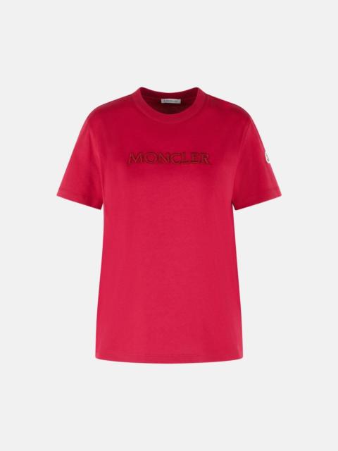 Moncler CHERRY PINK COTTON T-SHIRT